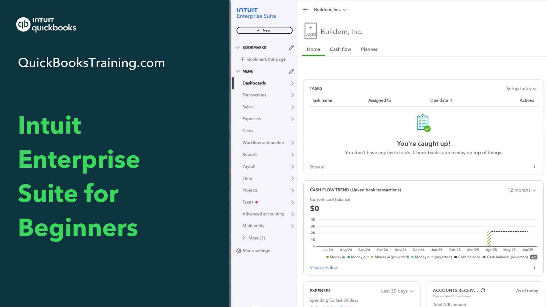 Intuit Enterprise Suite for Beginners