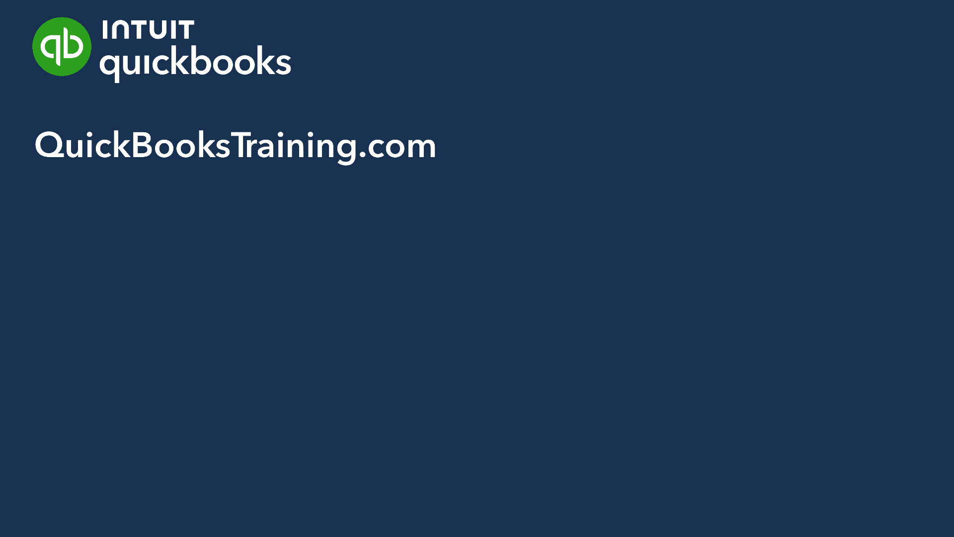 QuickBooks Certification